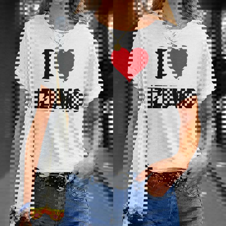 アイハート 出雲ジャパン ラブ 日本土産 Tシャツ 彼女への贈り物