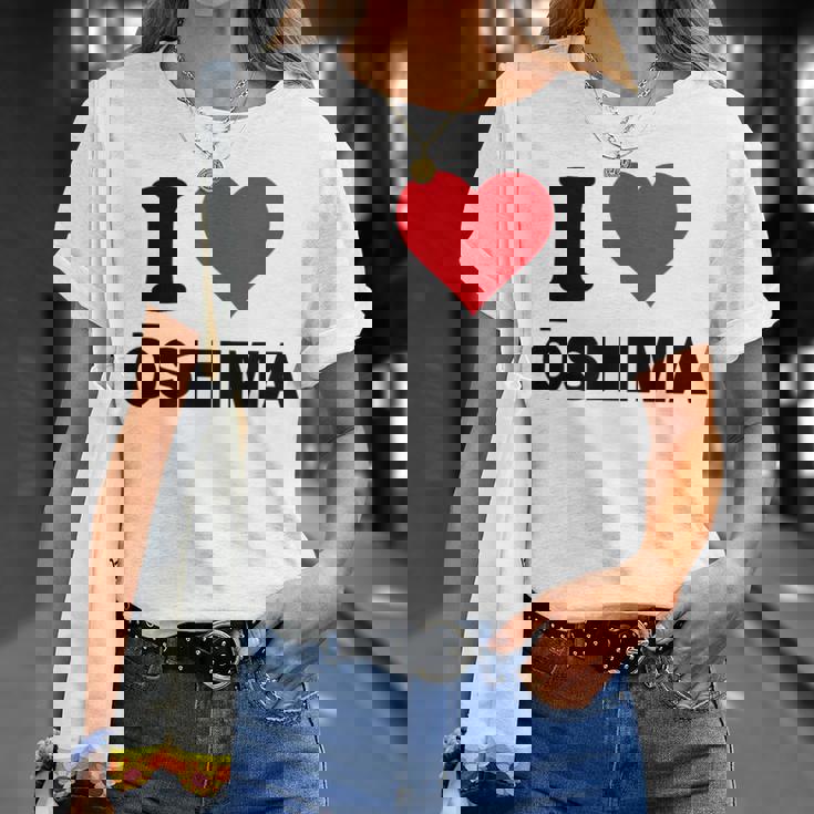 アイハート 大島ジャパンラブ 日本土産 Tシャツ 彼女への贈り物