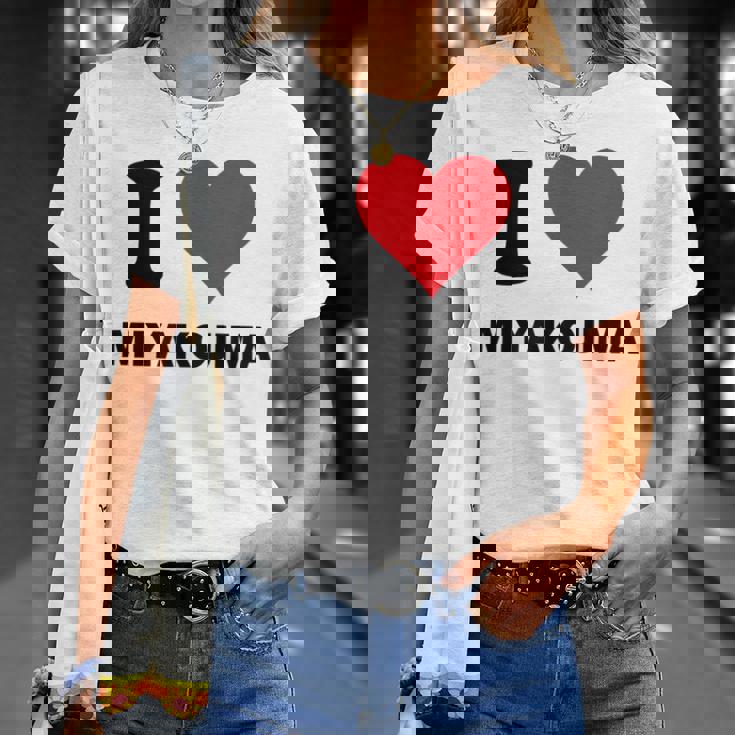 アイハート 宮古島 日本 愛 日本土産アイテム Tシャツ 彼女への贈り物