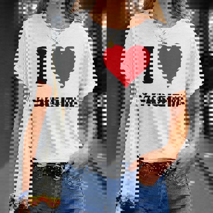 アイハート 屋久島ジャパンラブ 日本土産 Tシャツ 彼女への贈り物