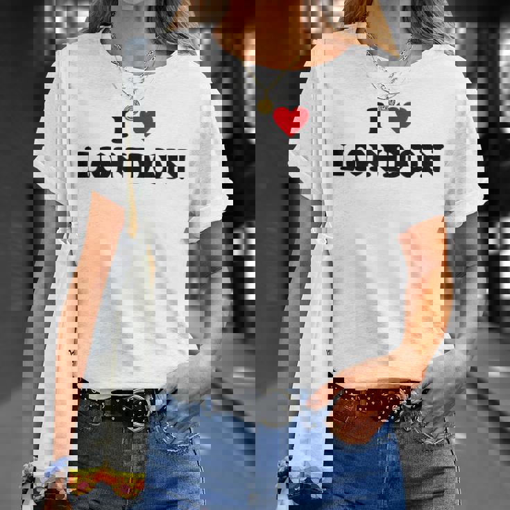 アイハートイギリスシティ-アイラブロンドン Tシャツ 彼女への贈り物