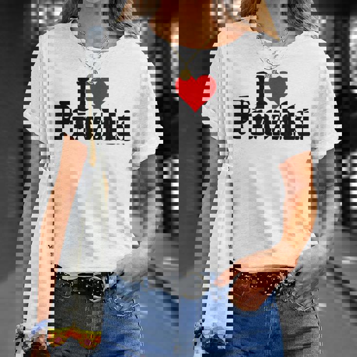 アイラブハートピロシキピロシキ Tシャツ 彼女への贈り物