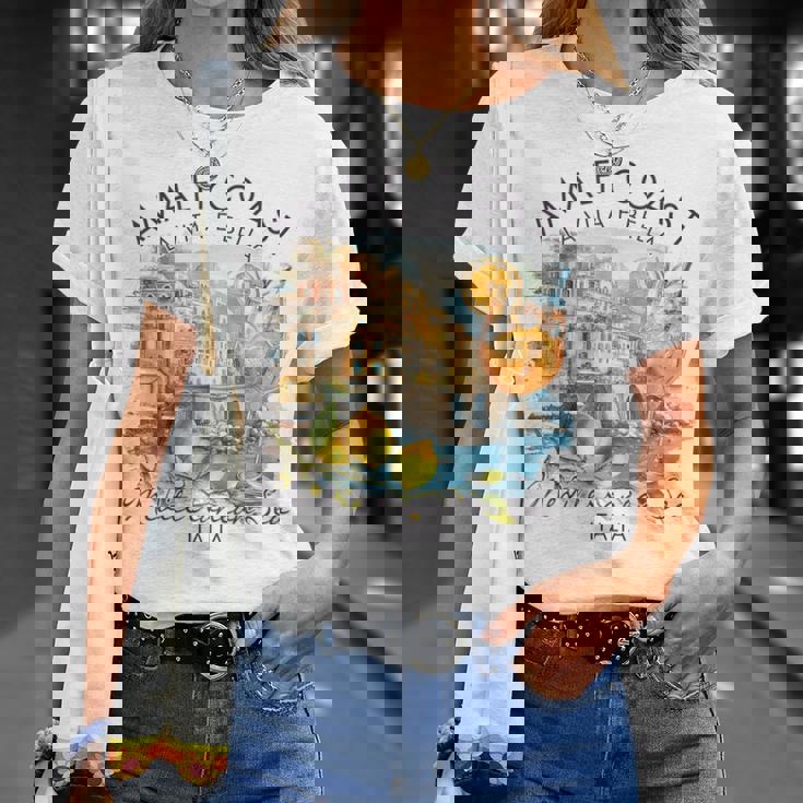 アマルフィ 海岸 イタリア 旅行 旅行 バケーション 地中海 Tシャツ 彼女への贈り物