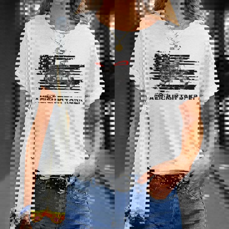 アメリカンダートトラッカー フラットトラックレーサー ダートトラック メンズ ボーイズ Tシャツ 彼女への贈り物