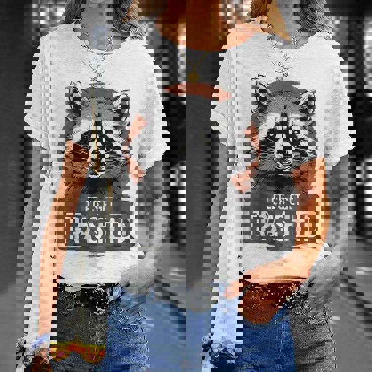 アライグマコスチュームtシャツ グルービー Let's Get Trashed Tシャツ 彼女への贈り物