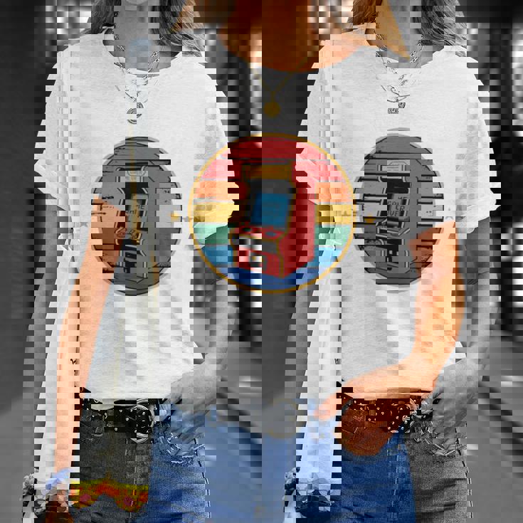 アーケード ゲーマー ビデオゲーム レトロ ゲーマー 長袖tシャツ Tシャツ 彼女への贈り物