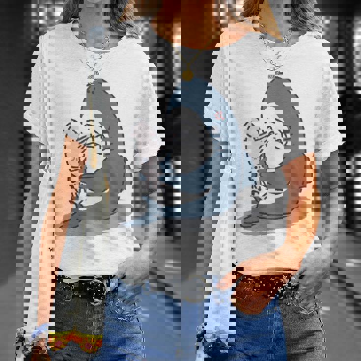 イカを噛み切ることができないサメ Tシャツ 彼女への贈り物