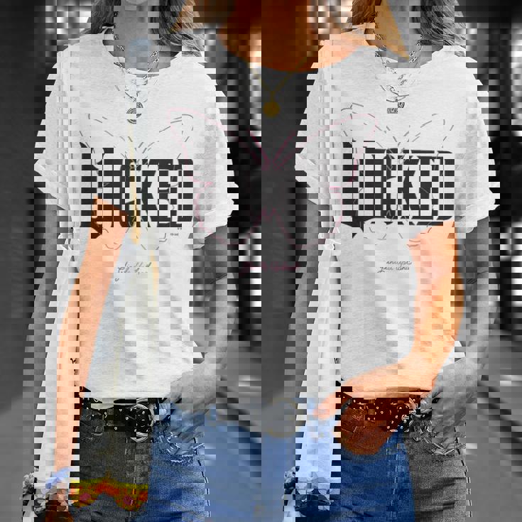 ウィキッド・ムービーロゴグリンダ・アップランド Tシャツ 彼女への贈り物