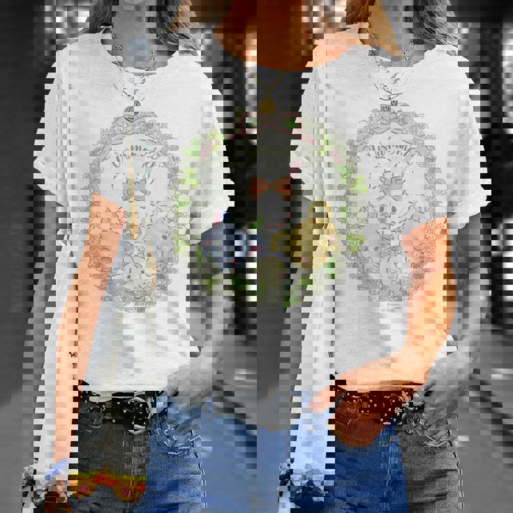 ウィッシュミーメル フラワーリース Tシャツ 彼女への贈り物