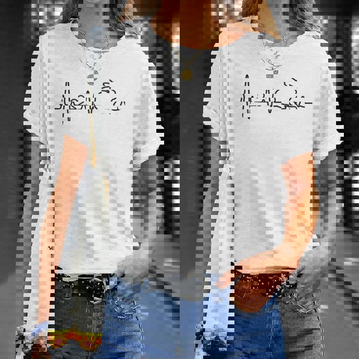 ウサギ ハートビート ウサギ 心拍数 ウサギ ブリーダーウサギ Tシャツ 彼女への贈り物