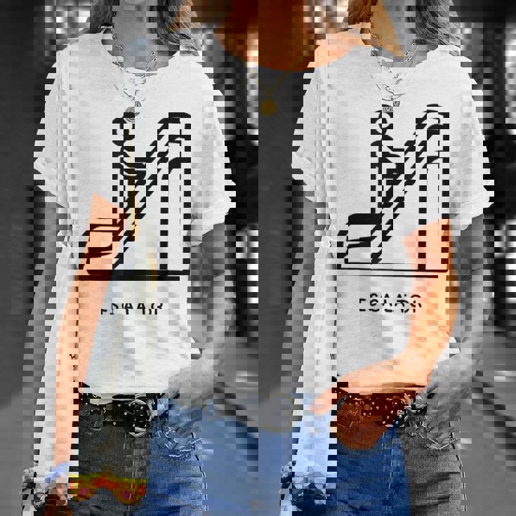 エスカレーター Tシャツ 彼女への贈り物