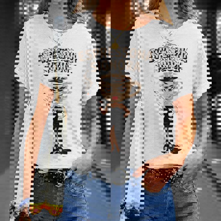 エスプレッソナ シニョーラ イタリアン Brainrot コーヒーミーム Tシャツ 彼女への贈り物