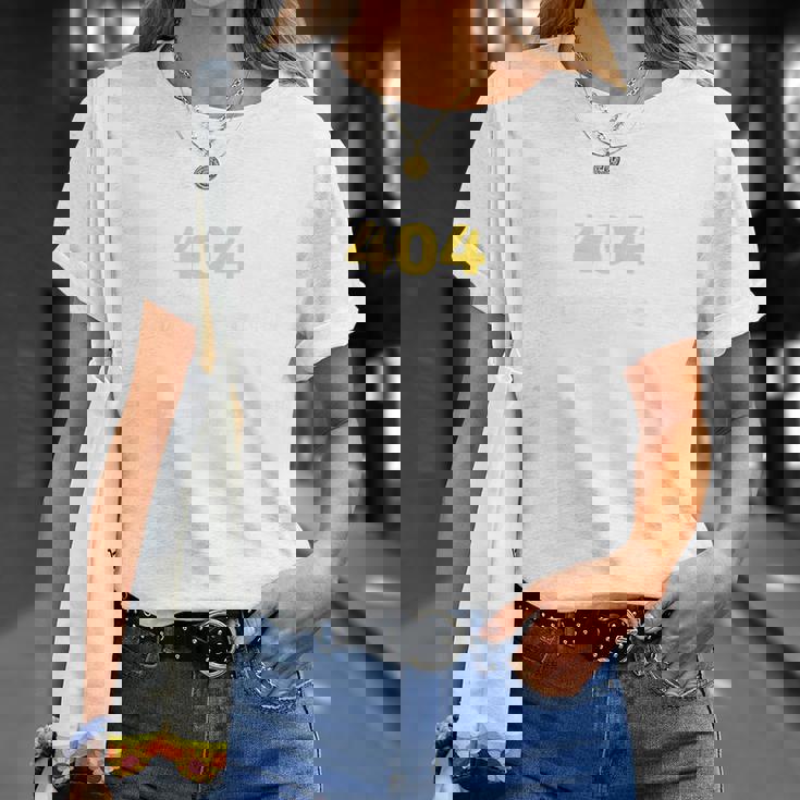 エラー404デジタル表現 Tシャツ 彼女への贈り物