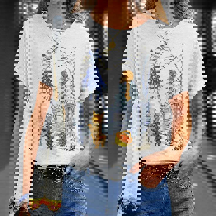 オズの土地 ギフト クラシック かかし トト オズの魔法使い ドロシーの魔法使い Tシャツ 彼女への贈り物