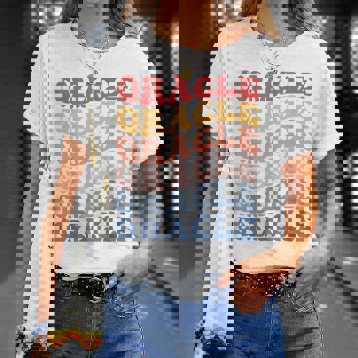 オラクル・グルーヴィー・レトロ Tシャツ 彼女への贈り物