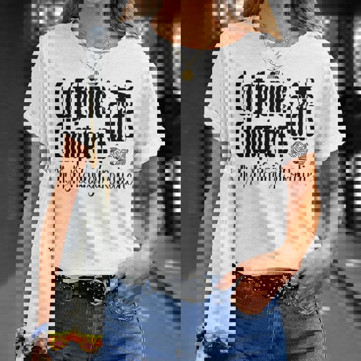 カフェイン猫・章 マイミッドナイトルーチン ナイトキャット フクロウ 長袖tシャツ Tシャツ 彼女への贈り物