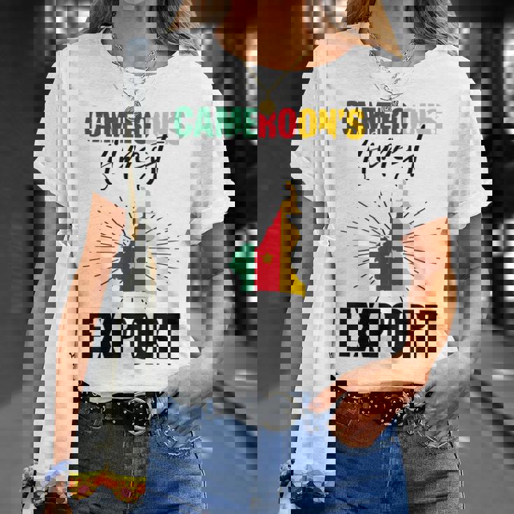 カメルーンの国旗 カメルーン語 Tシャツ 彼女への贈り物