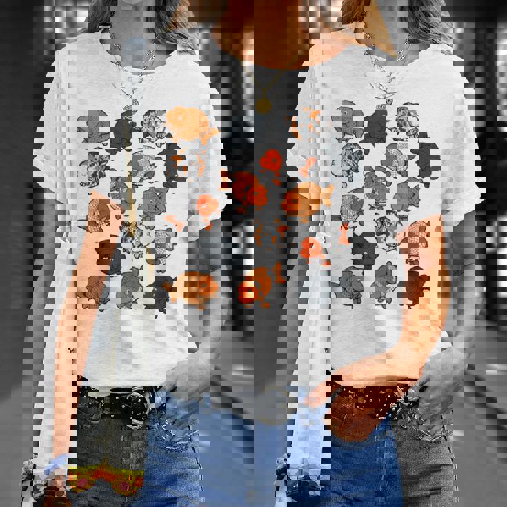 カラフルランチュウ Tシャツ 彼女への贈り物