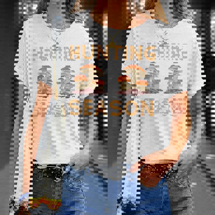 キノコ狩りの季節 長袖tシャツ Tシャツ 彼女への贈り物