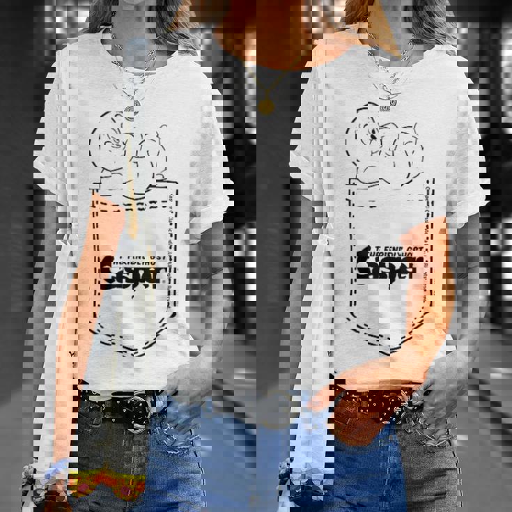 キャスパー・ザ・フレンドリー・ゴースト・デイドリーミング・オン・ユア・ポケットで Tシャツ 彼女への贈り物