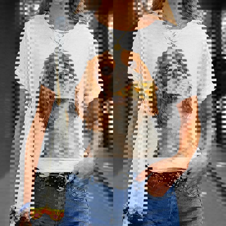 キャバリア・キング・チャールズ・スパニエル・チーズ・ドッグキャバリアー 長袖tシャツ Tシャツ 彼女への贈り物