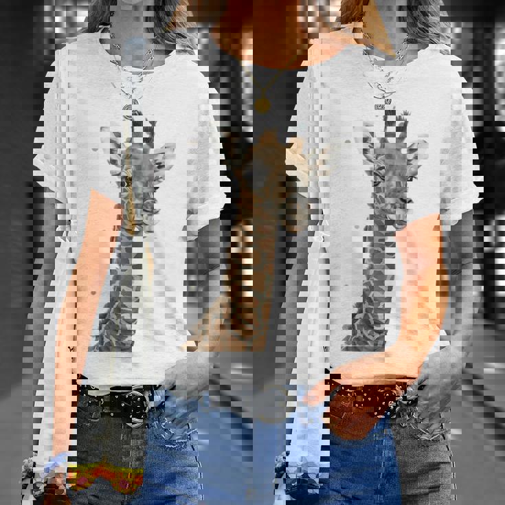 キリンtシャツ、キリンキッズ、キリンガール、キリン愛好家 Tシャツ 彼女への贈り物