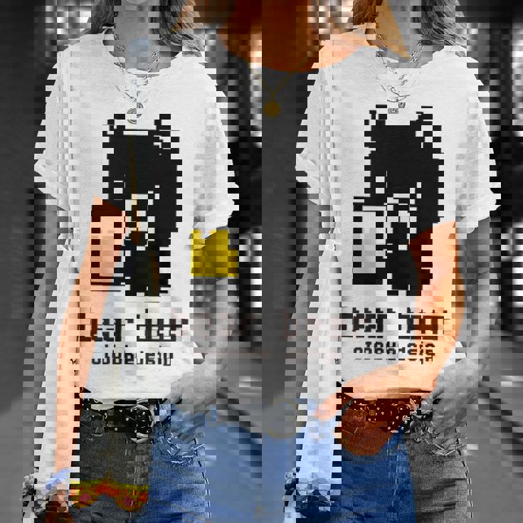 クマ ビール ドット絵 かわいい レトロ Tシャツ 彼女への贈り物