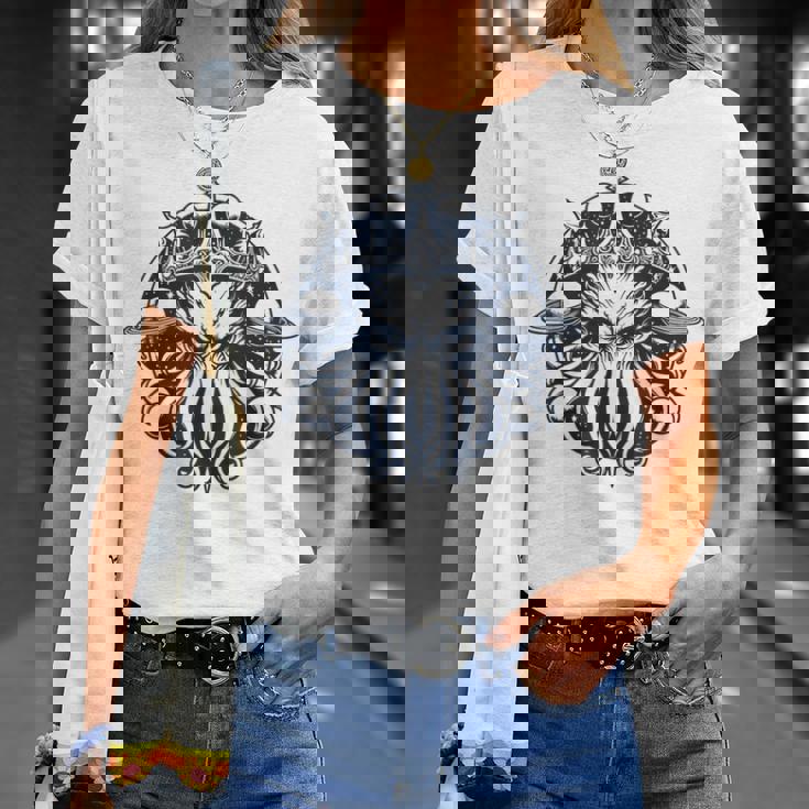 クラーケン クトゥルフ タコ Tシャツ 彼女への贈り物