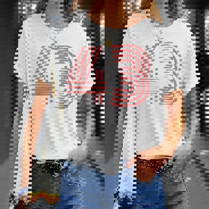 クールなレトロなレタリングジャージ、背番号43 Fourtythree Tシャツ 彼女への贈り物