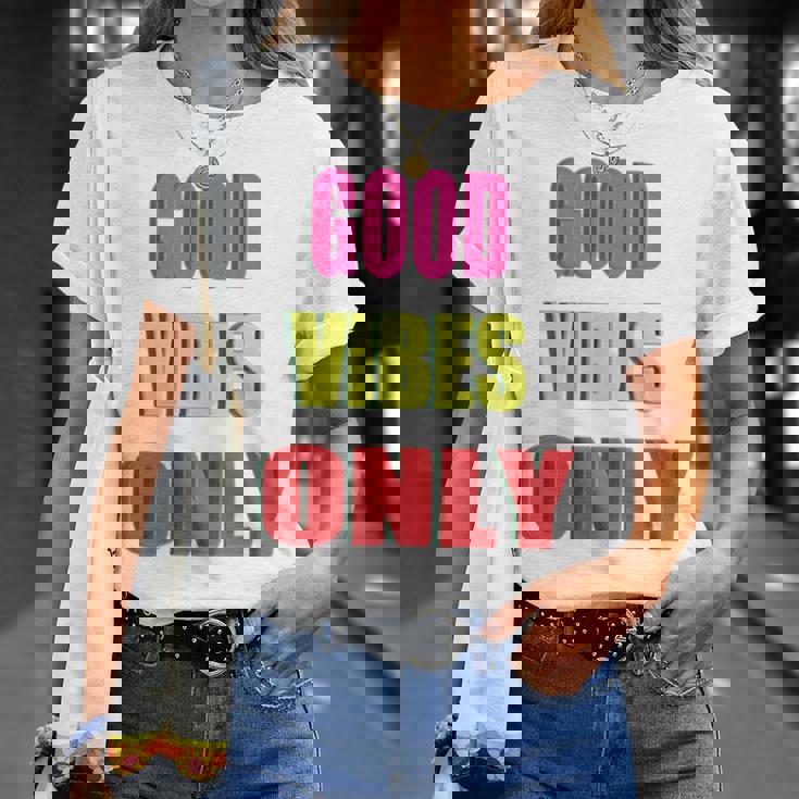 グッド・バイブス・オンリー 長袖tシャツ Tシャツ 彼女への贈り物