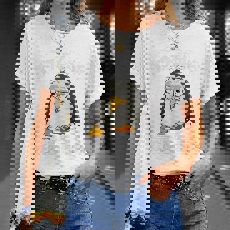 グーテン・モルゲン極薄アイスクリーム おもしろモーニンググループ ペンギン Tシャツ 彼女への贈り物