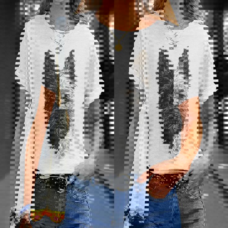 ケアンテリア 犬 モチーフ ペット 作品 ケアンテリア Tシャツ 彼女への贈り物