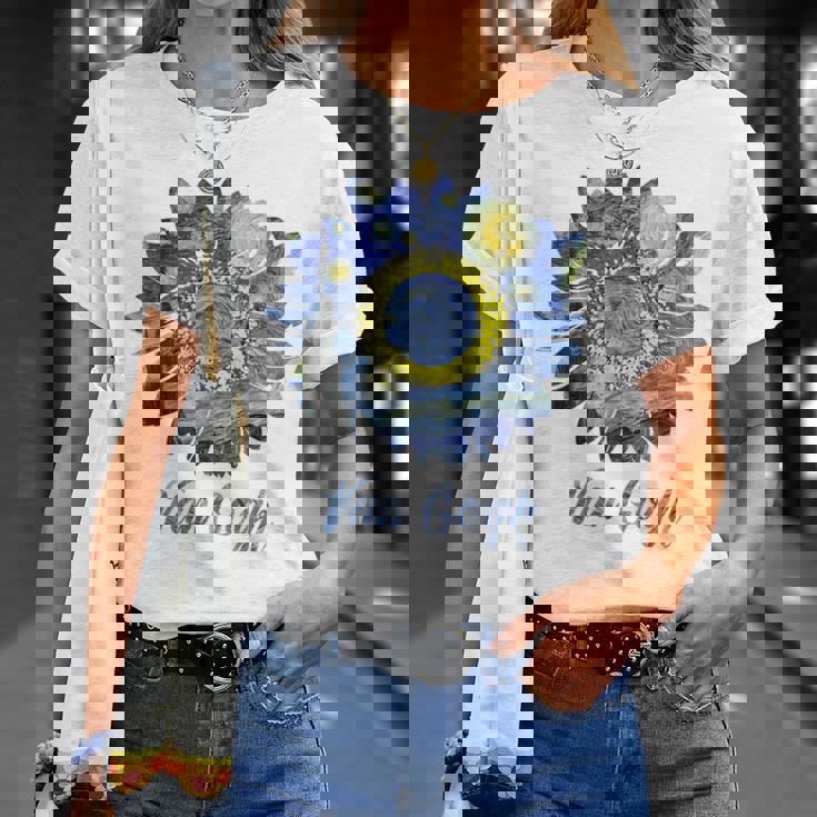 ゴッホ 星月夜 ひまわり ゴッホ ひまわり アート Tシャツ 彼女への贈り物