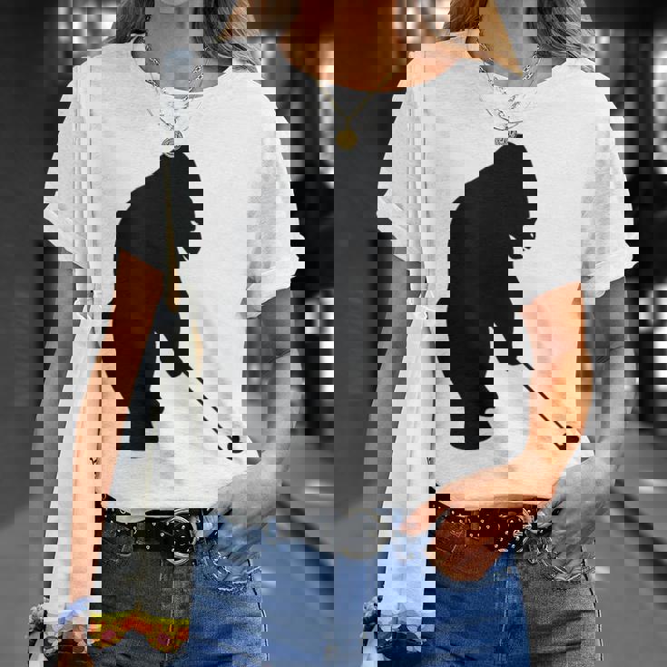 ゴリラゴルフシルエット Tシャツ 彼女への贈り物