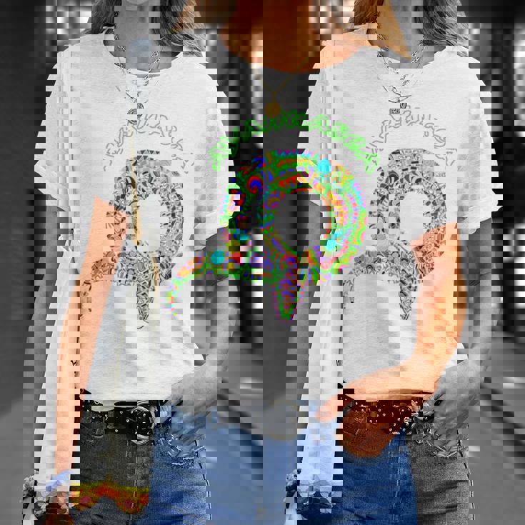 サイケデリック Dmt アヤワスカの蛇 スピリチュアルな神聖幾何学。 長袖tシャツ Tシャツ 彼女への贈り物