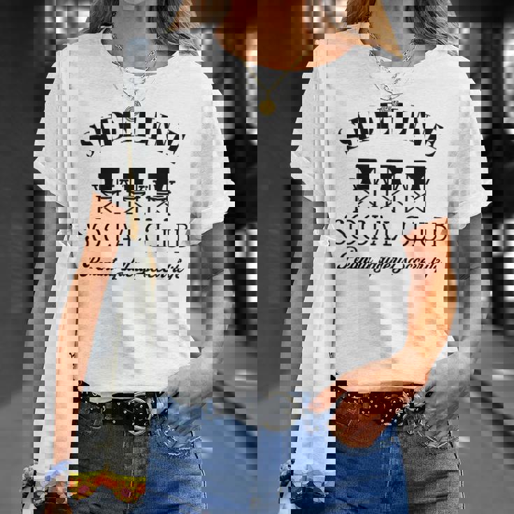 サイドライン ソーシャルクラブ ピーナッツギャラリー サッカーライフ おもしろサッカー Tシャツ 彼女への贈り物