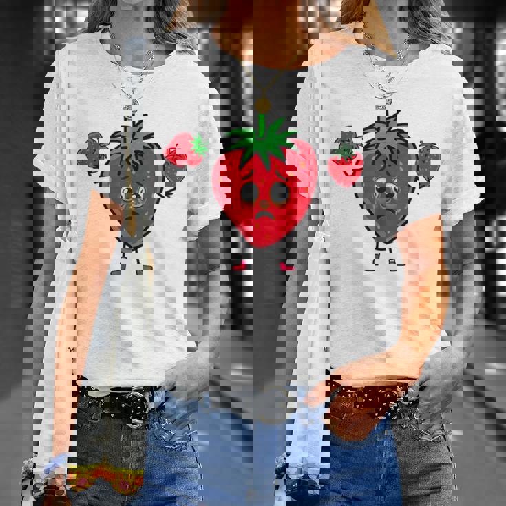 サマータイム いちご いちご 果実 果実 ガーデン Tシャツ 彼女への贈り物