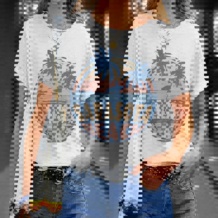 サラソタ フロリダ ビーチ サーフ 夏休み ヴィンテージ Tシャツ 彼女への贈り物