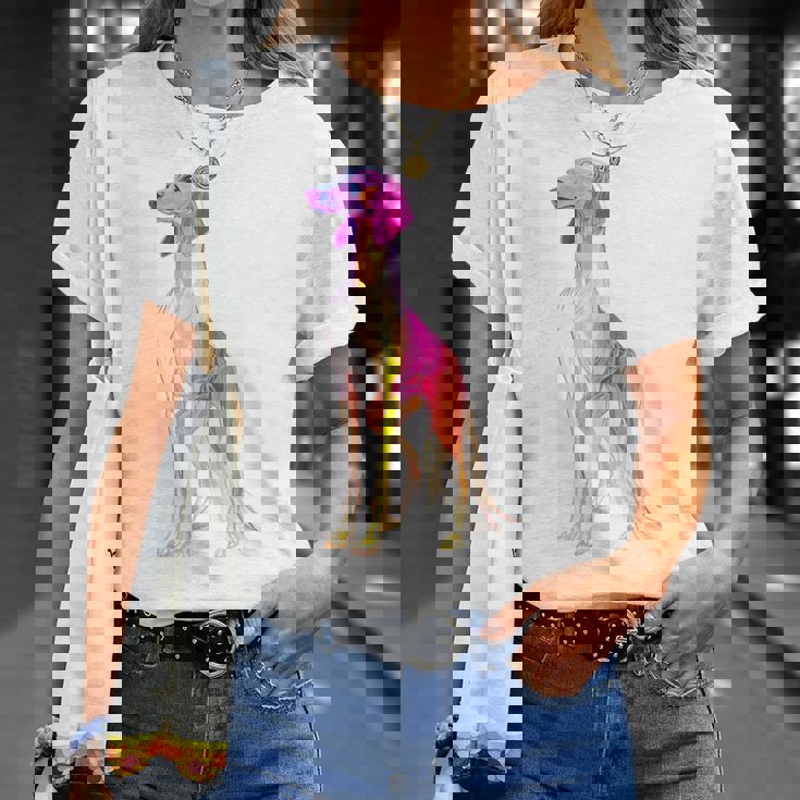 サルーキ 犬 モチーフ ペット 作品 サルーキ Tシャツ 彼女への贈り物