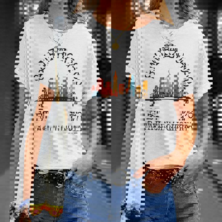 サンフランシスコ お土産 スカイライン サンフランシスコ メンズ レディース Tシャツ 彼女への贈り物