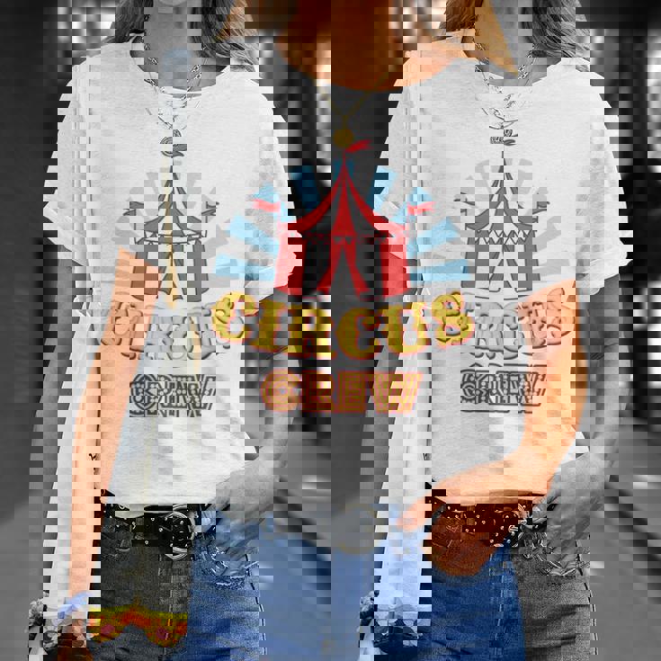 サーカスクルー–楽しいカラフルな大人&キッズグラフィックデザイン 長袖tシャツ Tシャツ 彼女への贈り物