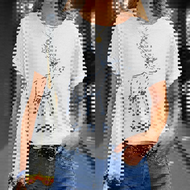 シカトhikato しかと 鹿 イラスト 簡単 鹿の十 鹿十 無視 シカトする 花札 言葉 おもしろ Tシャツ 彼女への贈り物