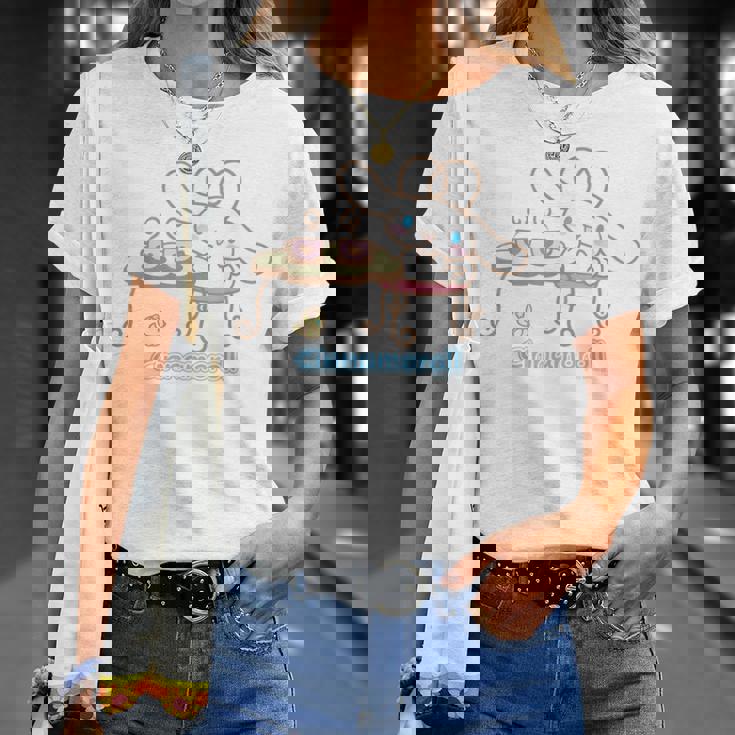 シナモロール Usデザイン ティータイム Tシャツ 彼女への贈り物