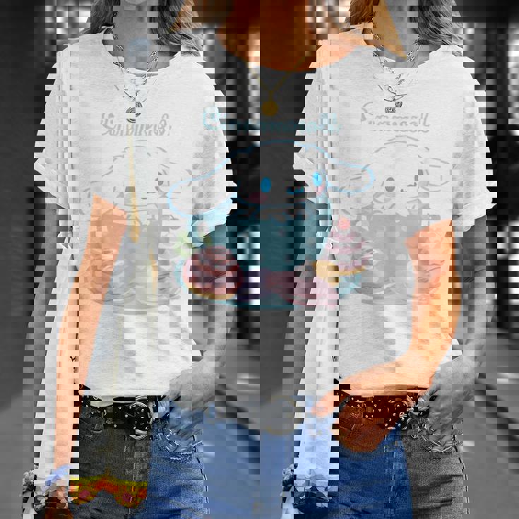 シナモロール ティーカップ ライトカラー Tシャツ 彼女への贈り物