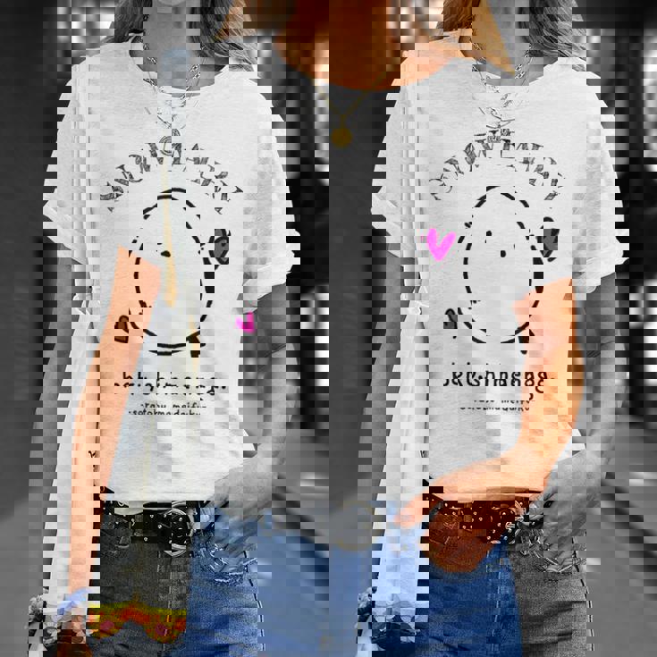 シマエナガ 北海道 雪の妖精 可愛い もふもふ ハート Tシャツ 彼女への贈り物