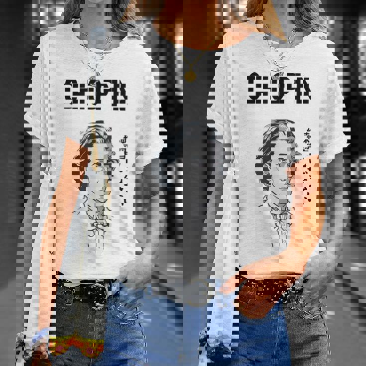 ショパン 練習しなさい ピアノ ピアノ教室 クラシック音楽 ジャズ音楽 ピアノ好き ネタ おもしろ Tシャツ 彼女への贈り物