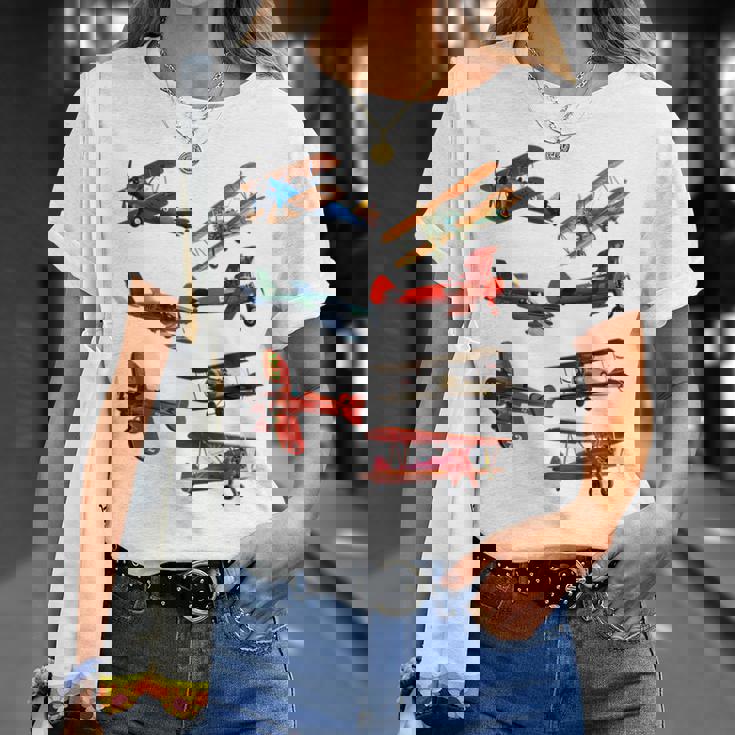 シングルエンジンプロペラ飛行機 Tシャツ 彼女への贈り物