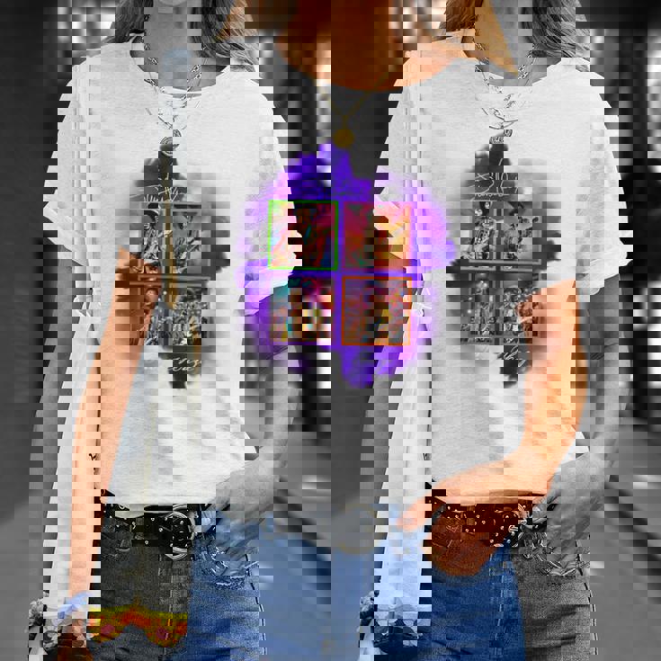 ジミヘンドリックス_004_Back Printed Tシャツ 彼女への贈り物