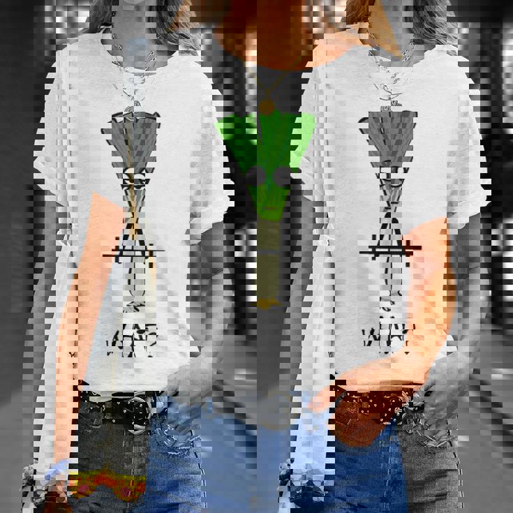 ジムでのトレーニングのための面白いネギフィットネスギフト Tシャツ 彼女への贈り物