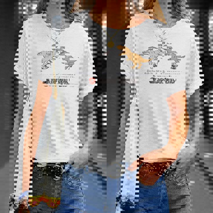ジュラシック・ワールド インドミナスvsティラノサウルス Loose Illust Tシャツ 彼女への贈り物
